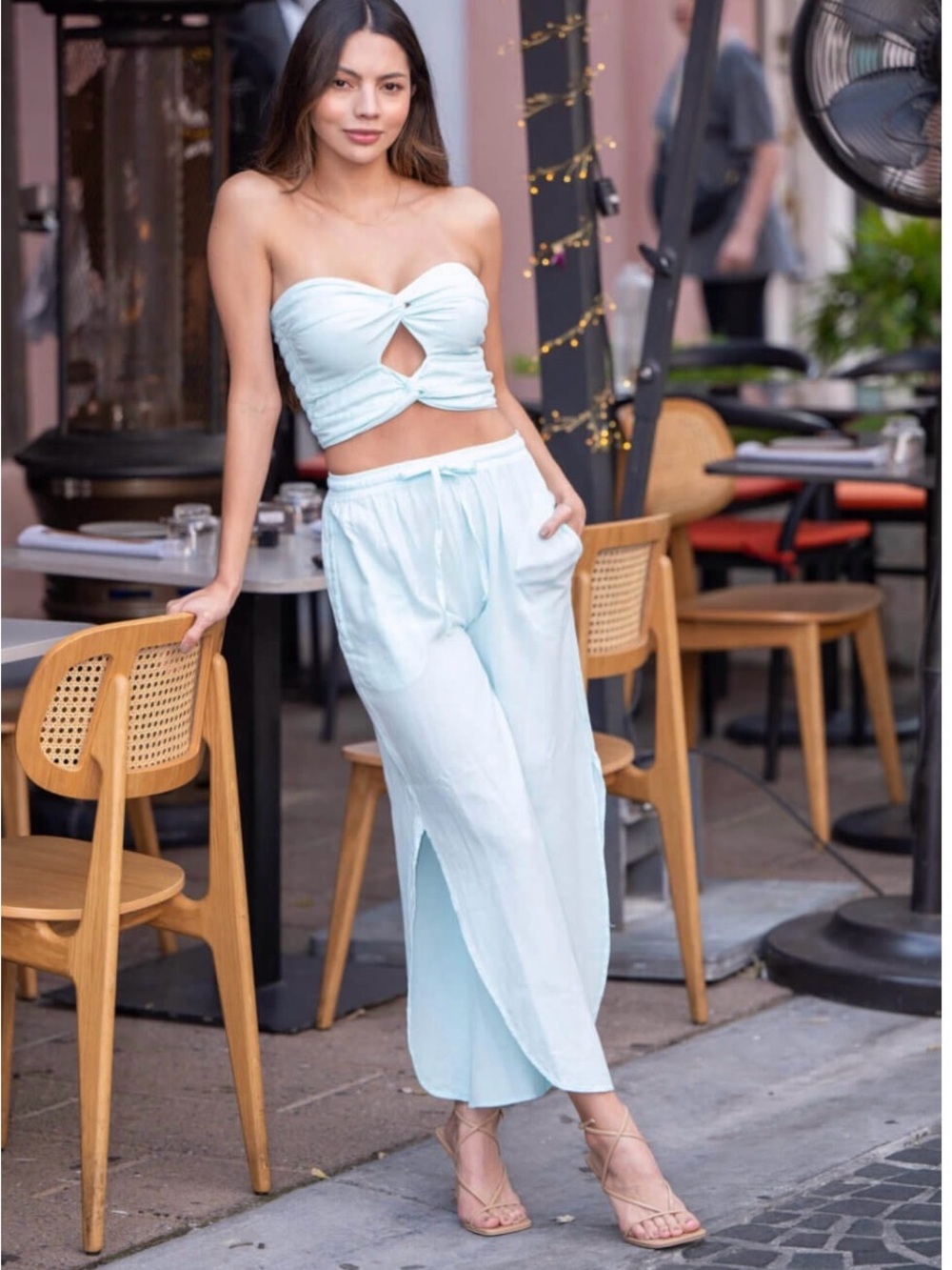 Cotton Natural Thai Baby Turquoise Pants